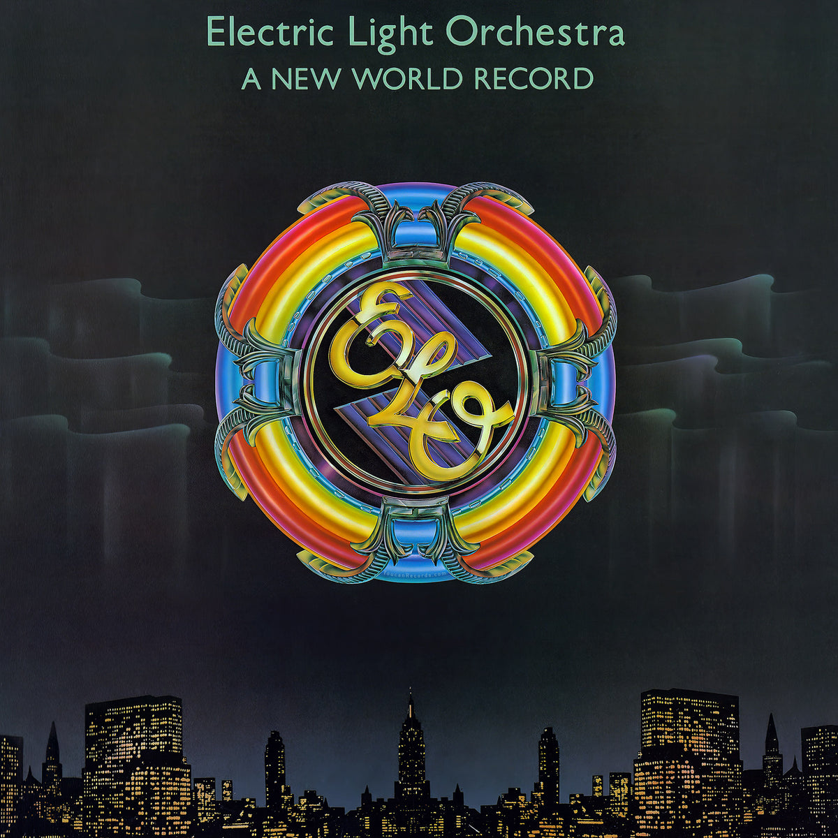 Electric Light Orchestra A New World Record vinyl album cover, symphonic pop and classic rock remaster