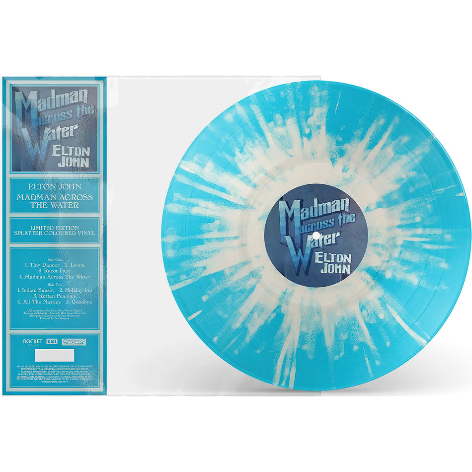 Elton John - Madman Across The Water [Limited Blue w/ White Splatter Vinyl]