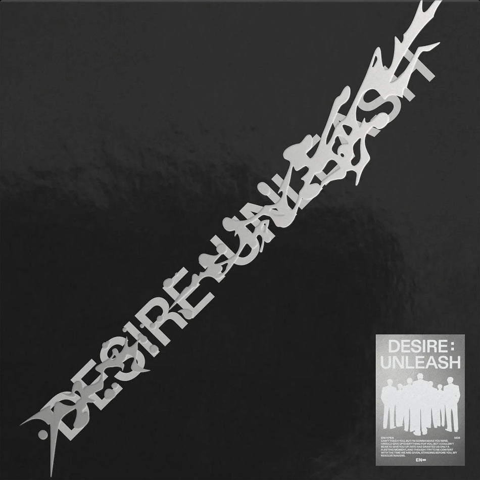 Desire : Unleash album cover, crystal clear vinyl EP, includes 7 photocards and 8-page booklet