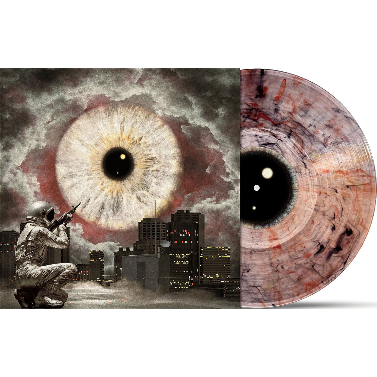 Failure Location Lost packshot for 180g scorched fog swirl colored vinyl LP with gatefold jacket. Haley Williams guest appearance.