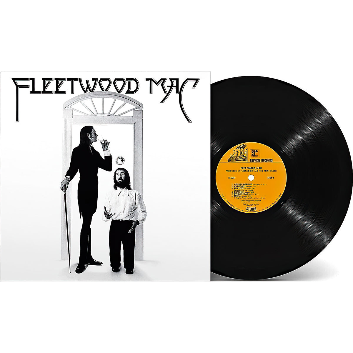 Fleetwood Mac - Fleetwood Mac vinyl packshot, 1975 pop rock album, black vinyl pressing
