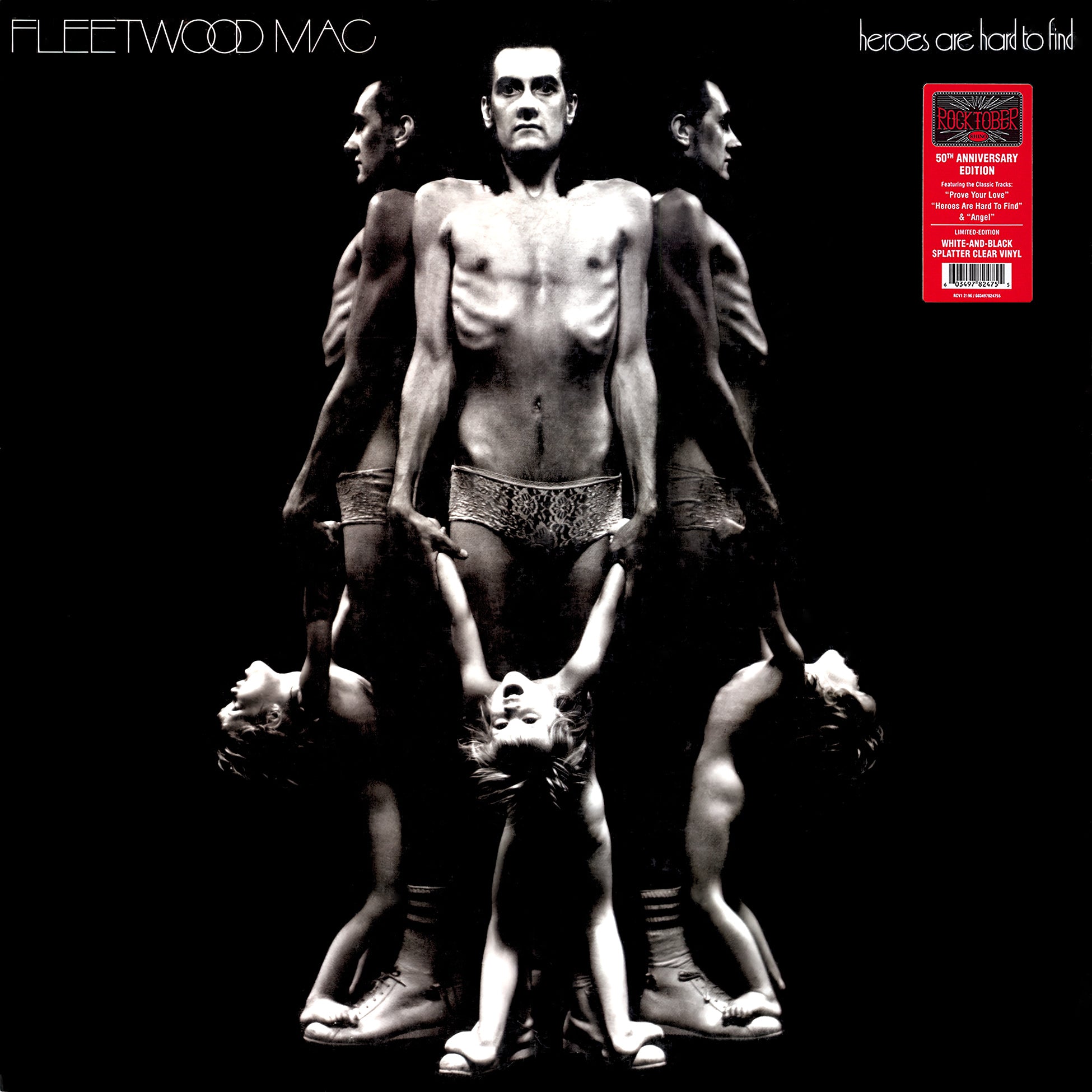 Fleetwood Mac - Heroes Are Hard To Find album cover, 50th Anniversary Rocktober splatter LP, single-pocket jacket