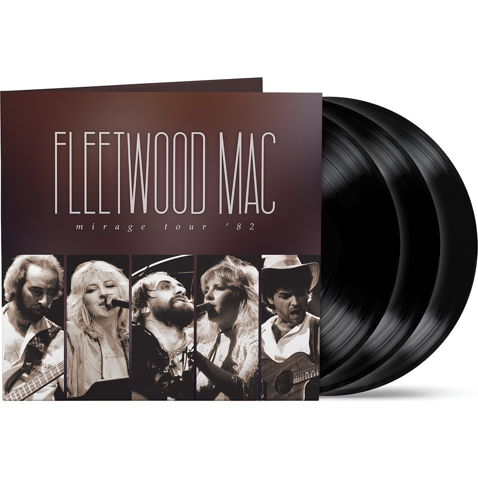 fleetwood mac, mirage tour '82, live album, packshot, Los Angeles Forum, album cover, 6 panel gatefold, album art, cover, cover art, 3 LP, vinyl