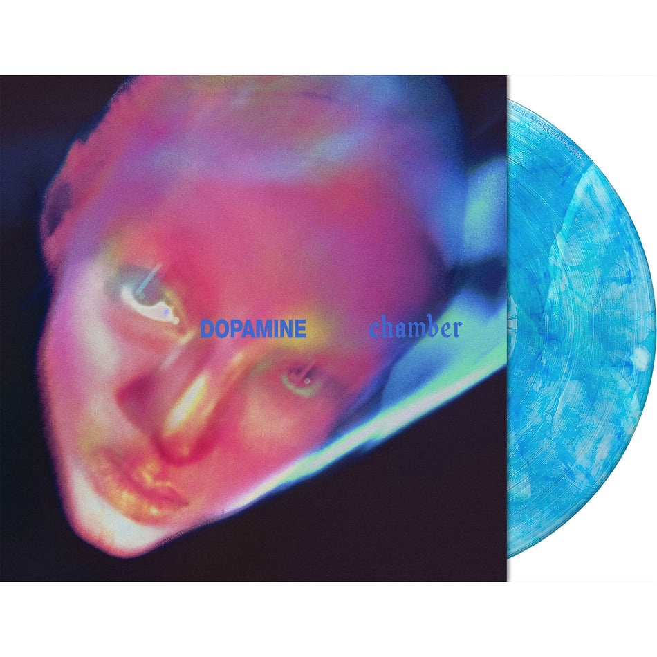Fontaines D.C. - Dopamine Chamber vinyl LP packshot, limited edition Blue Marble colored vinyl with gatefold jacket at ToucanRecords.com. An Indie Exclusive release.