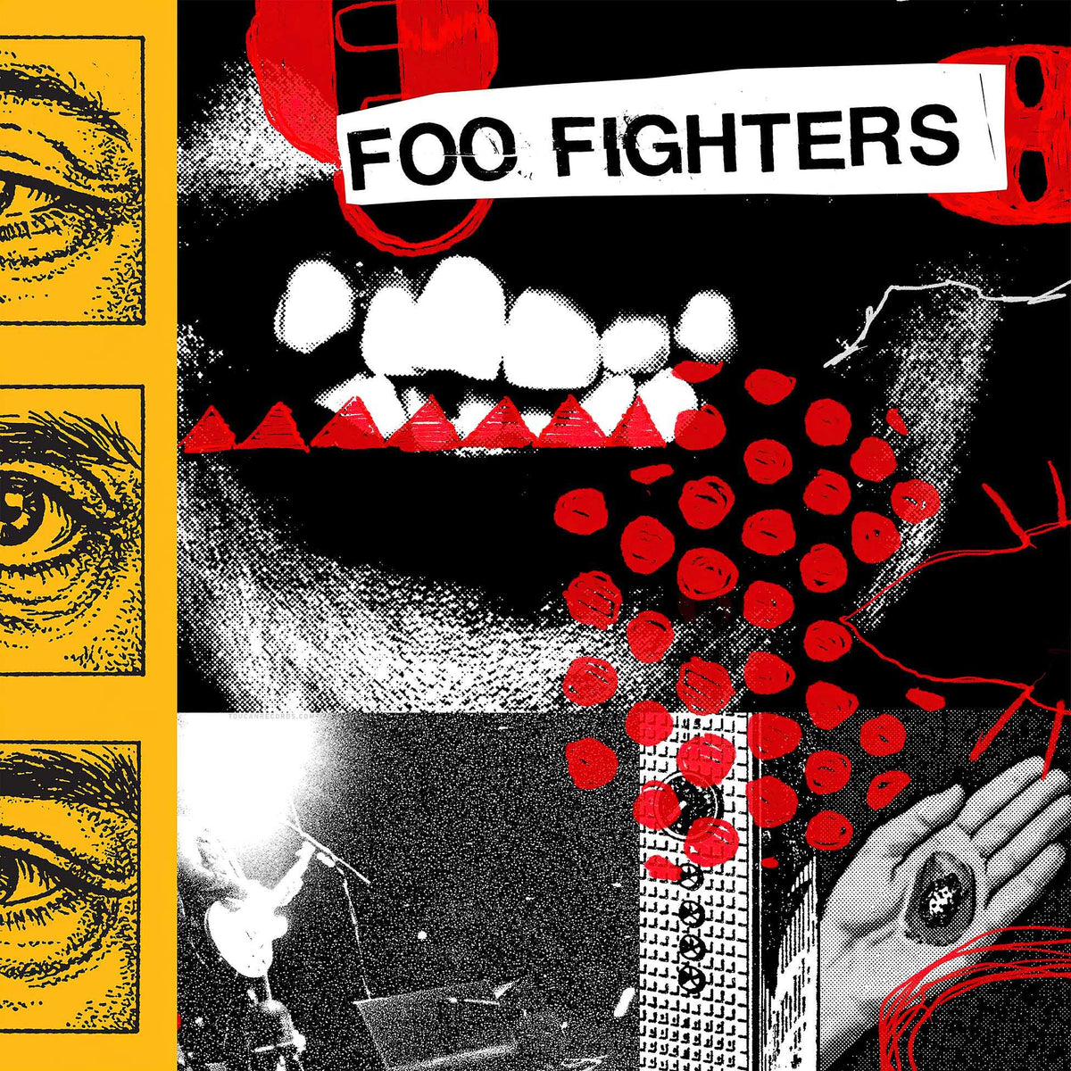 Foo Fighters - Your Favorite Toy album cover, red opaque vinyl LP, Indie Exclusive with obi band and poster insert -- ToucanRecords.com