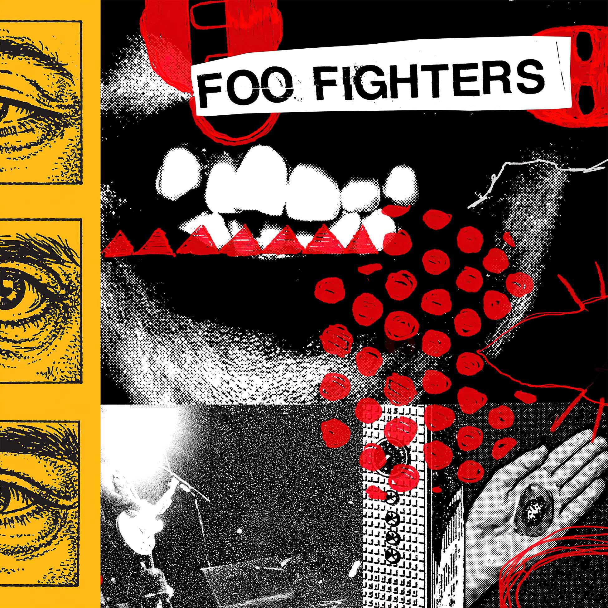 Foo Fighters - Your Favorite Toy album cover, red opaque vinyl LP, Indie Exclusive with obi band and poster insert -- ToucanRecords.com