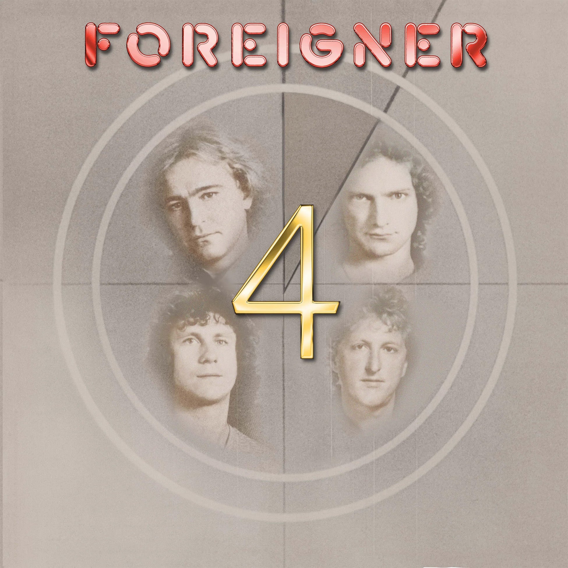 Foreigner - 4 album cover, black vinyl gatefold stereo remix edition, arena rock classic
