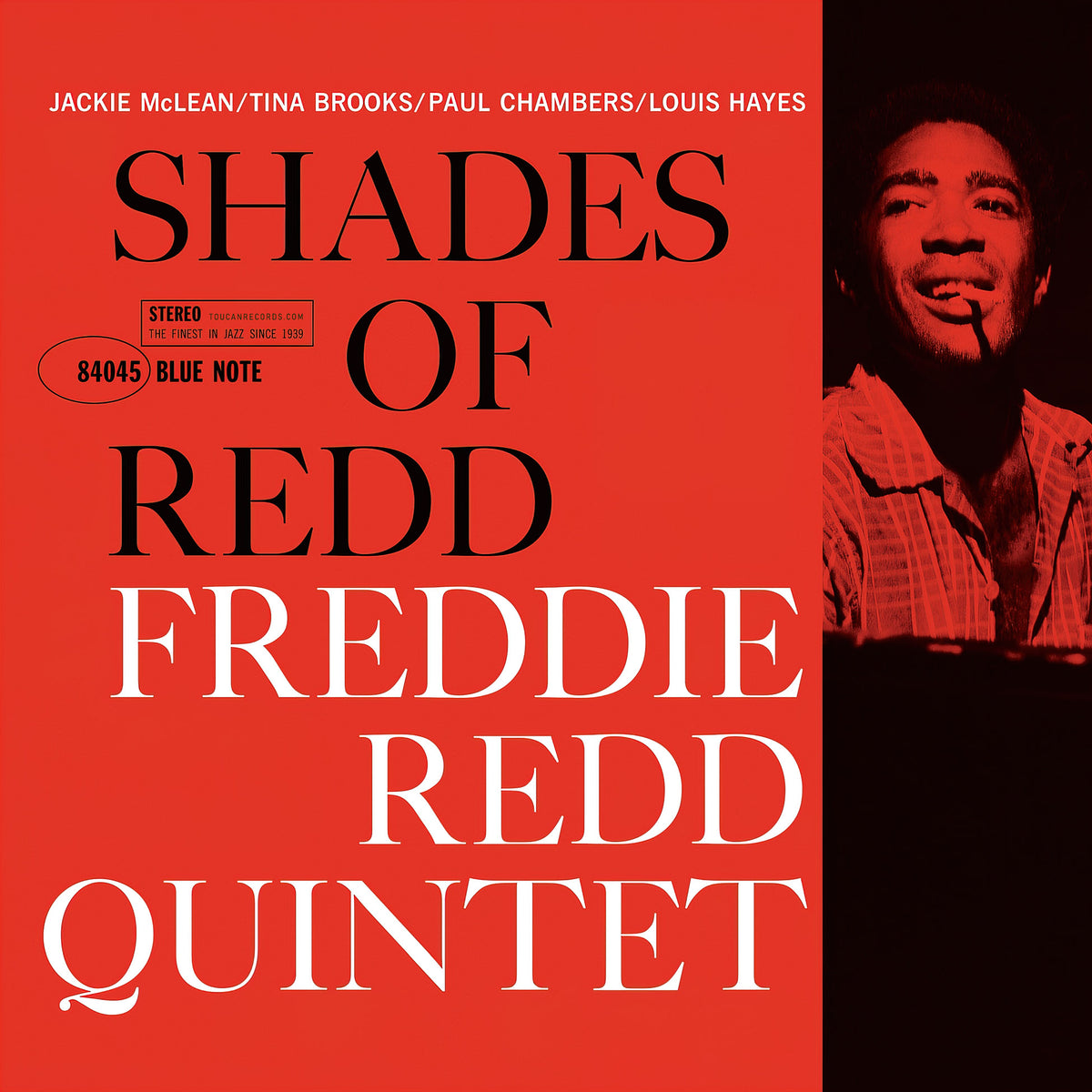 Freddie Redd - Shades Of Redd album cover, Blue Note 1961 jazz LP with classic design and typography