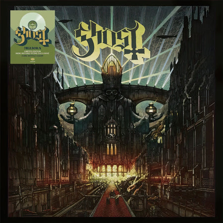 Ghost - Meliora album cover, Coke Bottle Clear vinyl LP, limited edition with 16-page booklet – sold at ToucanRecords.com