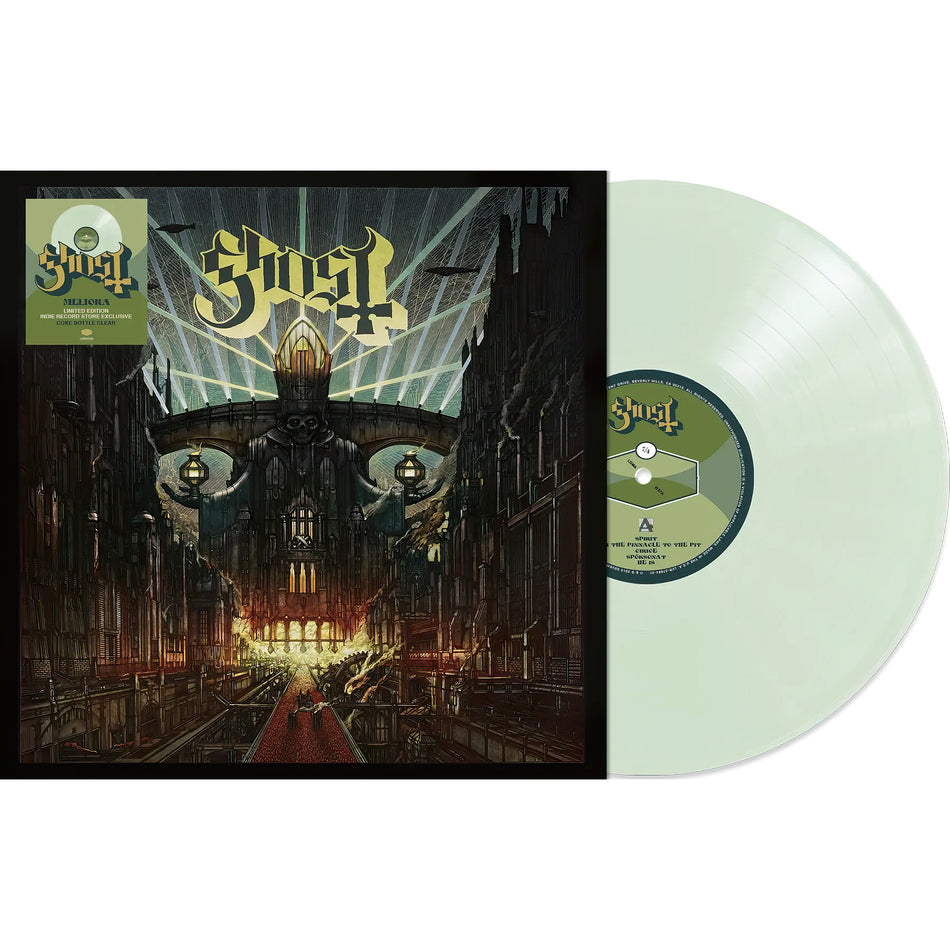 Meliora packshot, Coke Bottle Clear indie pressing, occult and progressive rock – exclusive at ToucanRecords.com