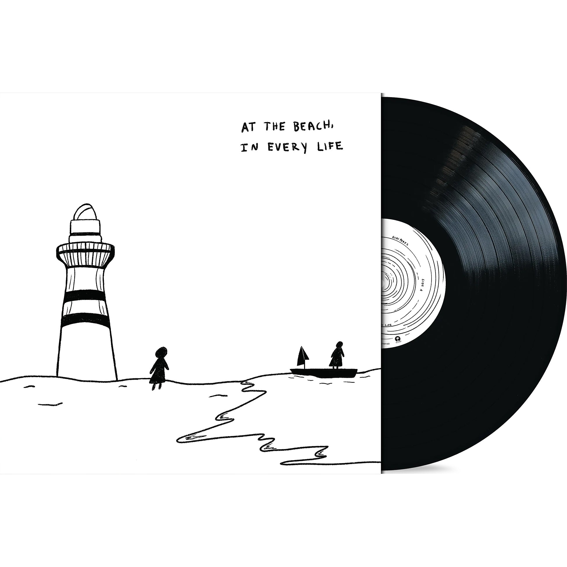 Gigi Perez – At the Beach, In Every Life packshot, black vinyl pressing, indie folk release – featured on ToucanRecords.com
