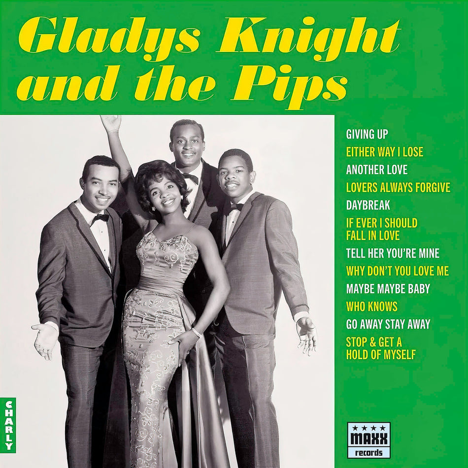 Gladys Knight & the Pips self-titled album cover, 180g vinyl reissue, 1965 soul classic. First pressing in close to 60 years! The album originally on Maxx Records, just prior to Motown.