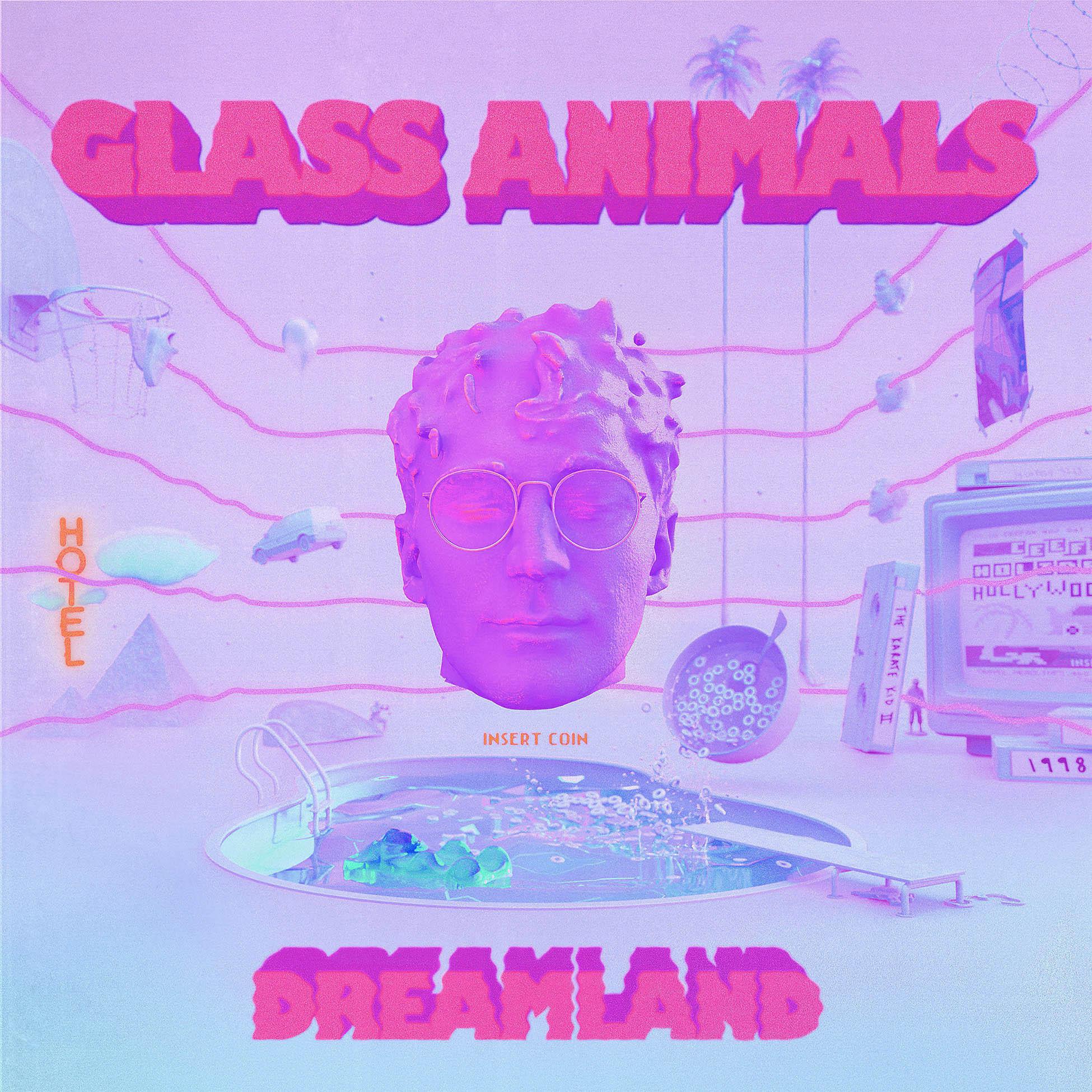 Glass Animals Dreamland glow-in-the-dark vinyl LP album cover available at ToucanRecords.com for indie pop fans.