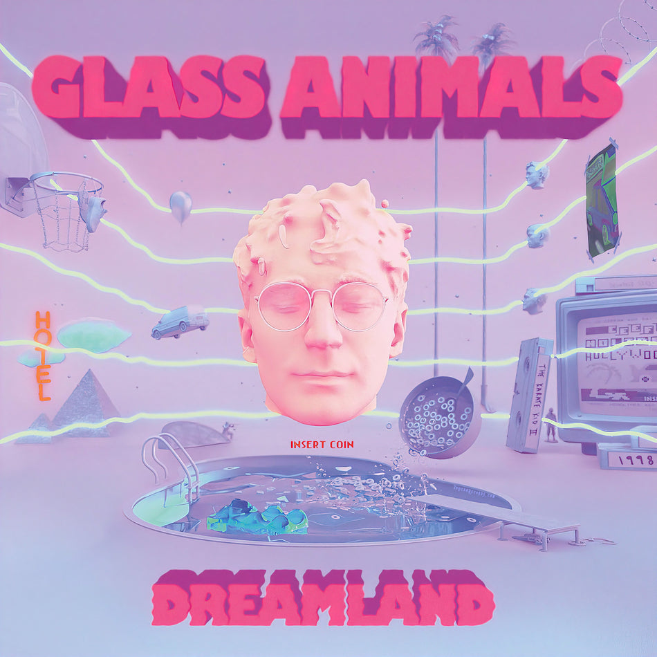Glass Animals Dreamland sky blue vinyl LP album cover for the indie exclusive 180g blue limited edition pressing.