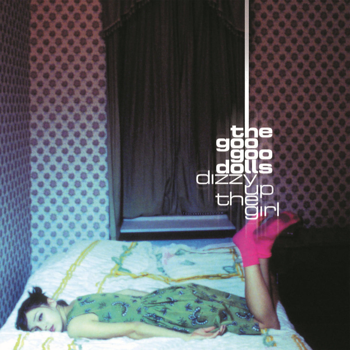 Goo Goo Dolls - Dizzy Up The Girl album cover, Anniversary Edition Blue Iris colored vinyl LP with "Iris" and "Slide"