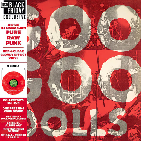 Goo Goo Dolls - Goo Goo Dolls album cover, red and clear cloudy effect vinyl, RSD Black Friday 2023 exclusive with OBI strip