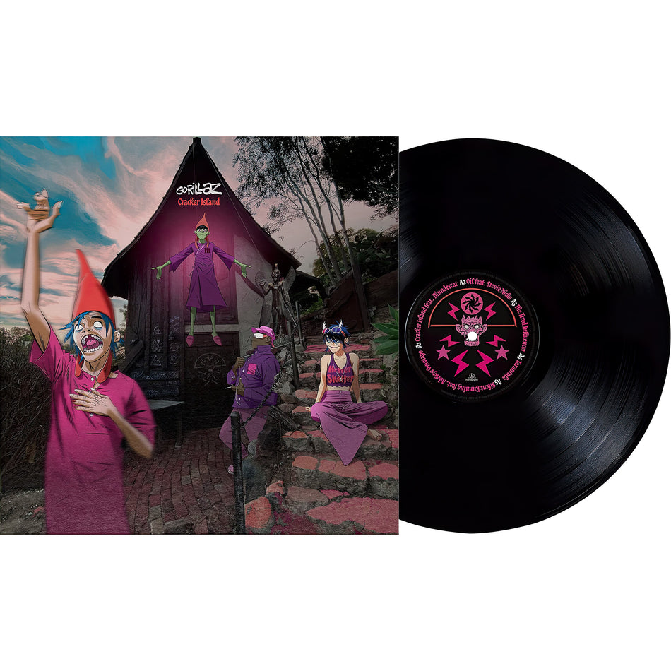 Cracker Island packshot, Gorillaz, single LP, alternative and art pop