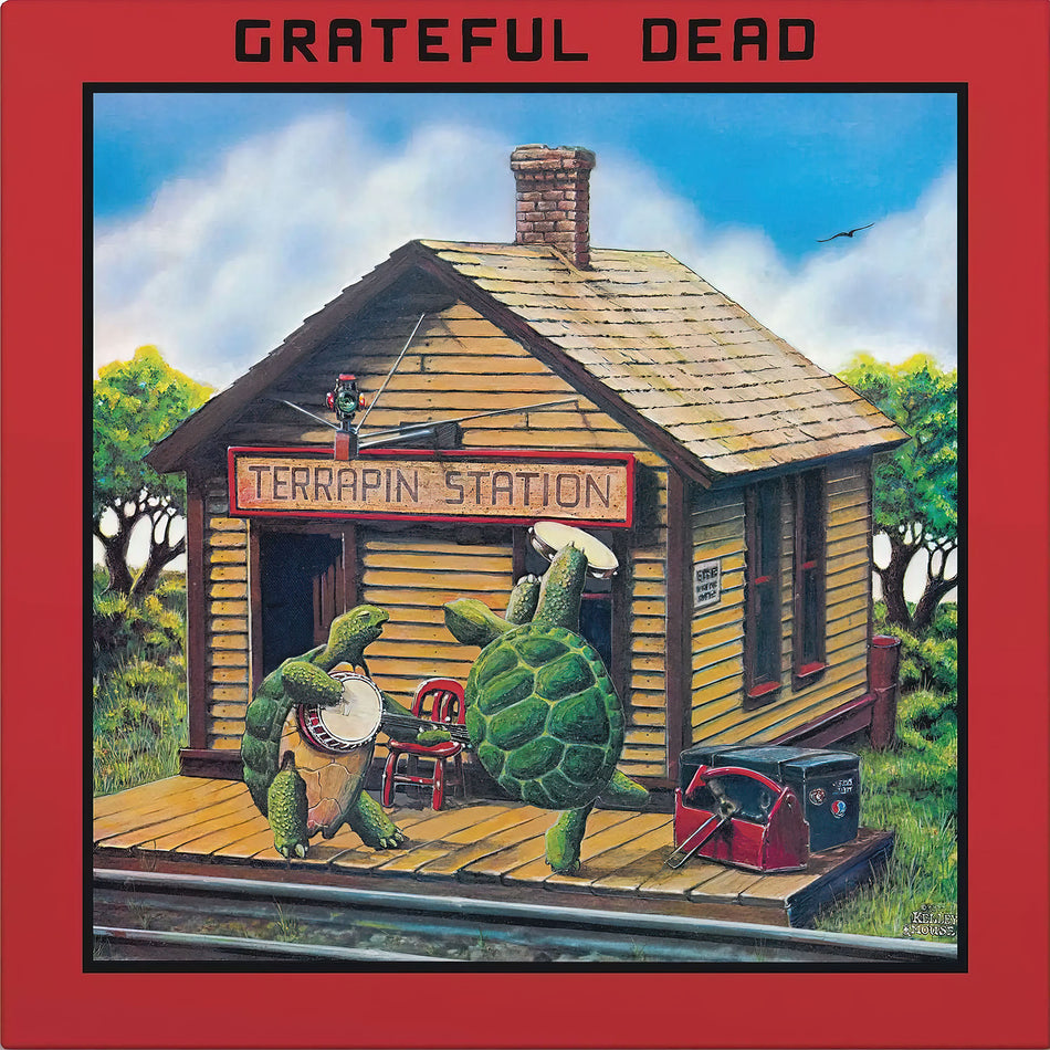 Grateful Dead - Terrapin Station album cover, emerald green SYEOR vinyl, 1977 psychedelic rock