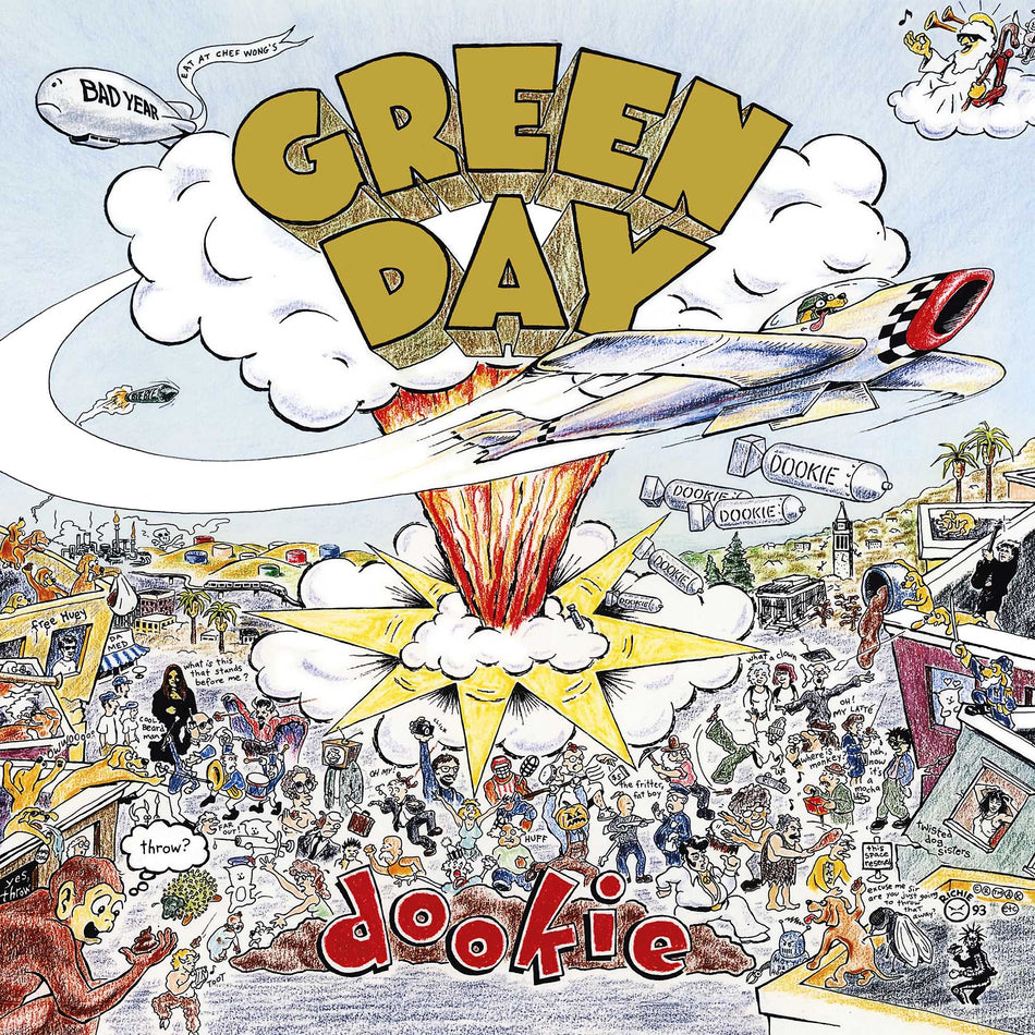 Green Day Dookie 30th anniversary album cover baby blue vinyl 1994 power pop punk rock classic ToucanRecords.com