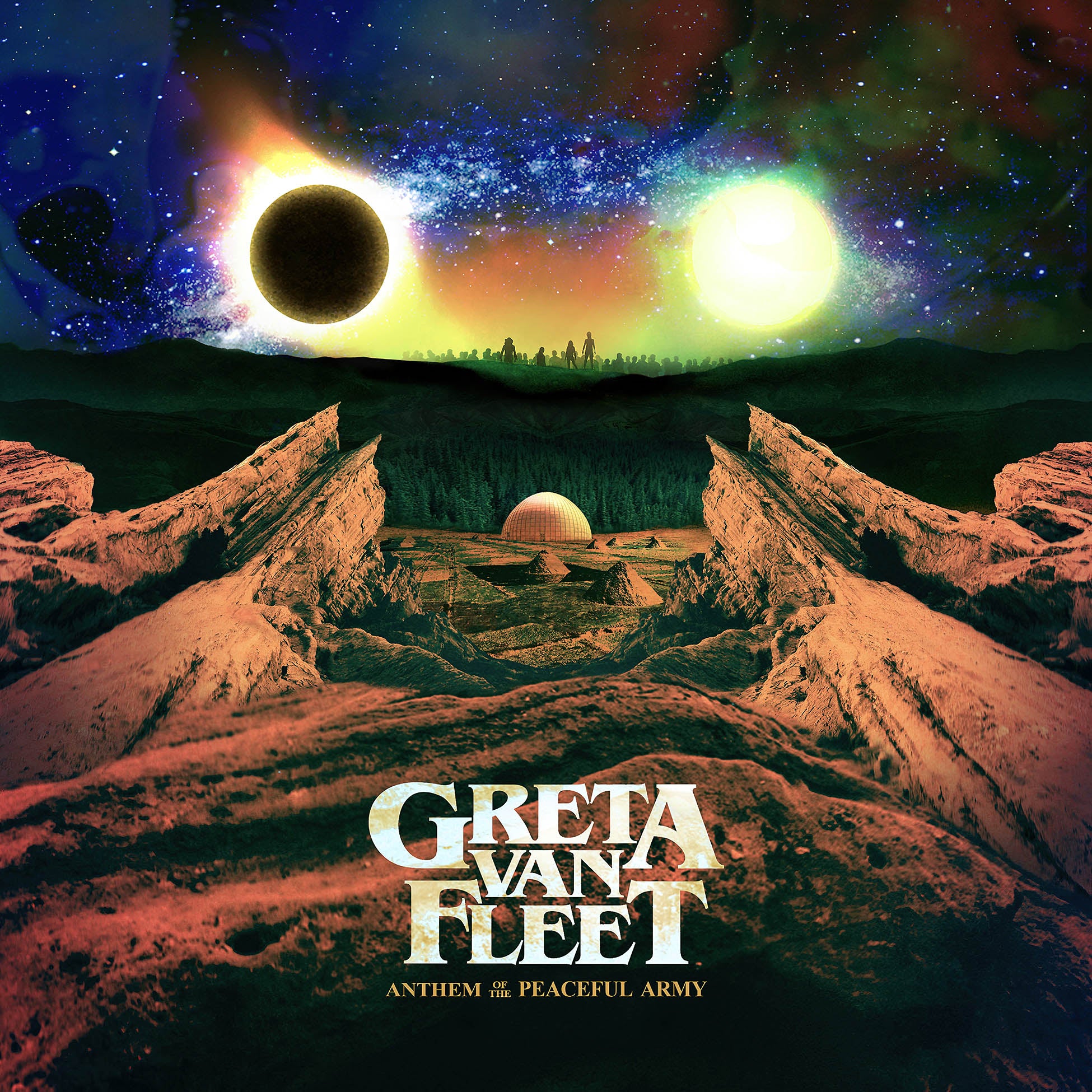greta van fleet, army of the peaceful army, album cover, album art, cover, cover art, vinyl,