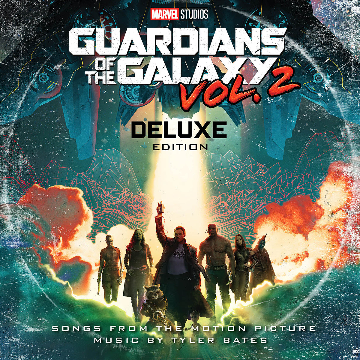 Guardians of the Galaxy Vol. 2 soundtrack album cover artwork, deluxe 2 LP vinyl edition, Marvel film music  -find it at ToucanRecords.com