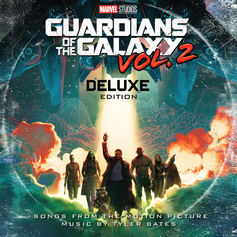 Guardians of the Galaxy Vol. 2 soundtrack album cover artwork, deluxe 2 LP vinyl edition, Marvel film music  -find it at ToucanRecords.com