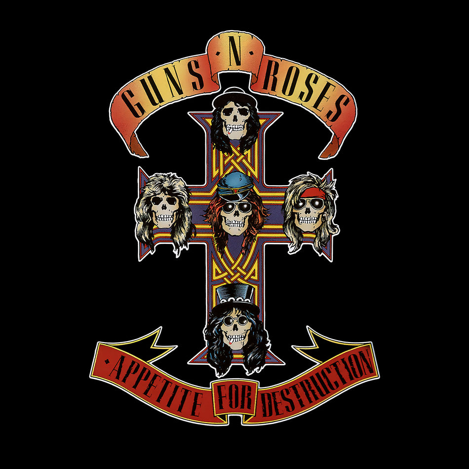 Guns N' Roses, Appetite For Destruction, 180g Vinyl, cover, album, album art, vinyl, mr brownstone, pardise city, Welcome To The Jungle, sweet child o mine, slash, axl rose,