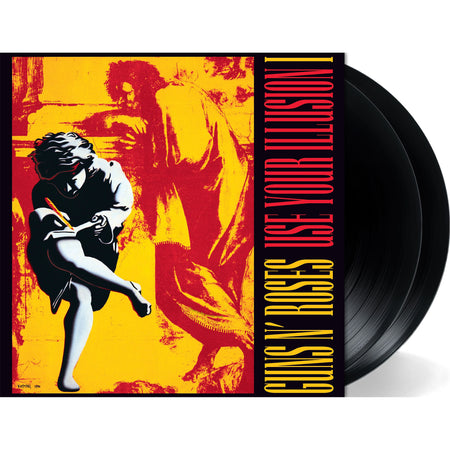 Guns N' Roses Use Your Illusion I 2LP black vinyl packshot with gatefold jacket. Availabe at ToucanRecords.com