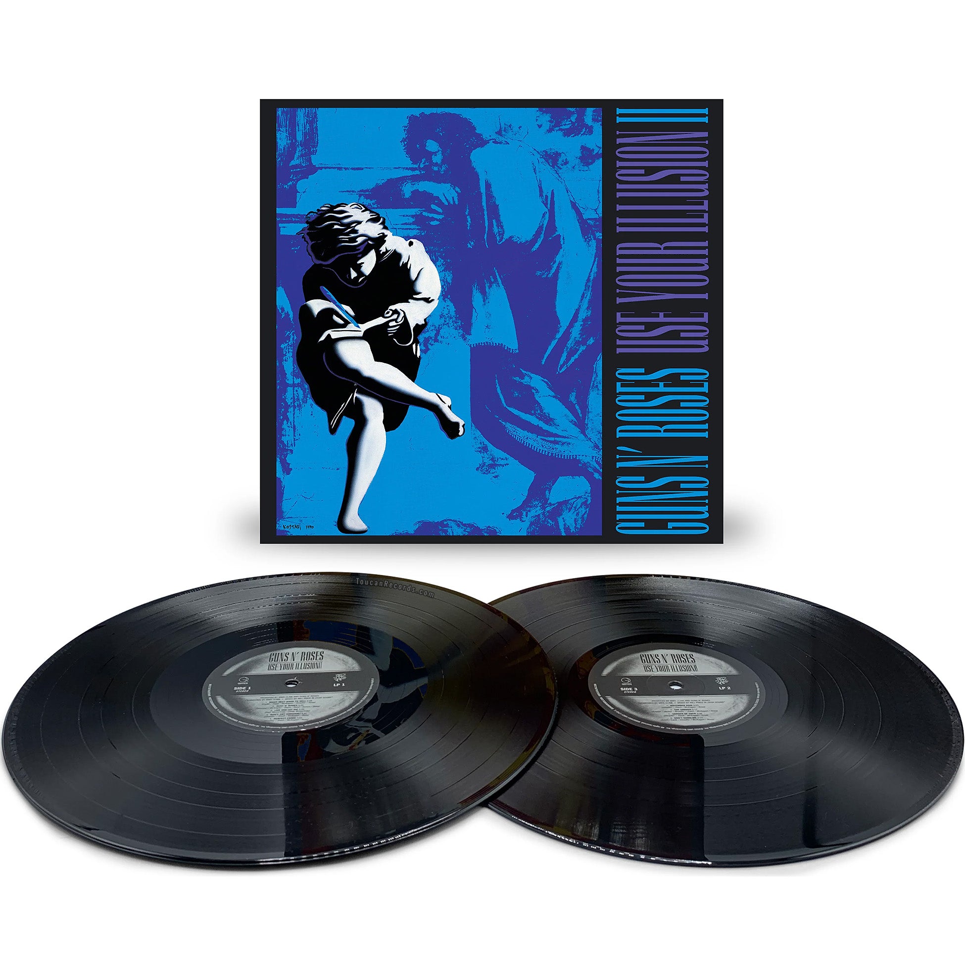 Guns N' Roses Use Your Illusion II 2LP vinyl packshot with gatefold jacket and insert at ToucanRecords.com