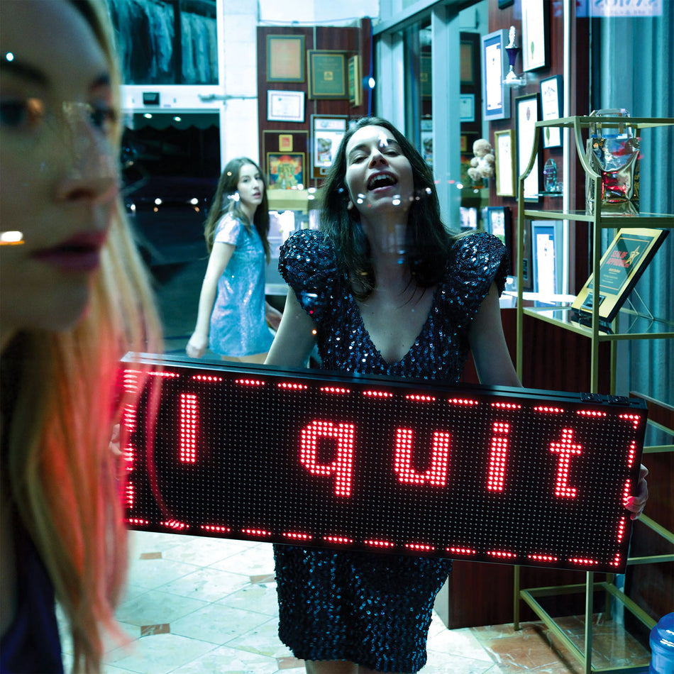 Haim – I Quit album cover, 2 LP set on metallic silver vinyl, gatefold jacket, 2025 release — available at ToucanRecords.com