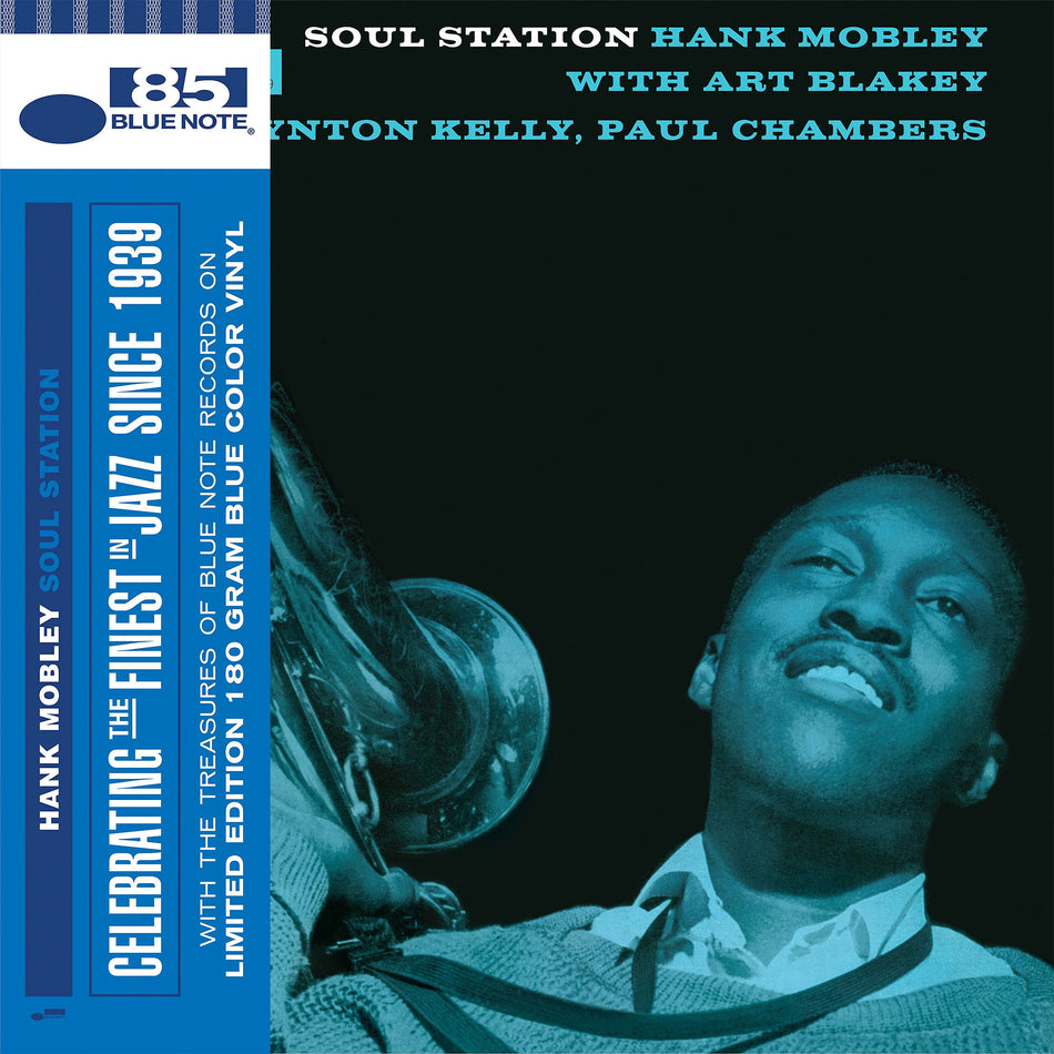 hank mobley, soul station, blue note, limited edition, indie exclusive, blue vinyl, colored vinyl, 180g, album cover, album art, cover, cover art, vinyl,