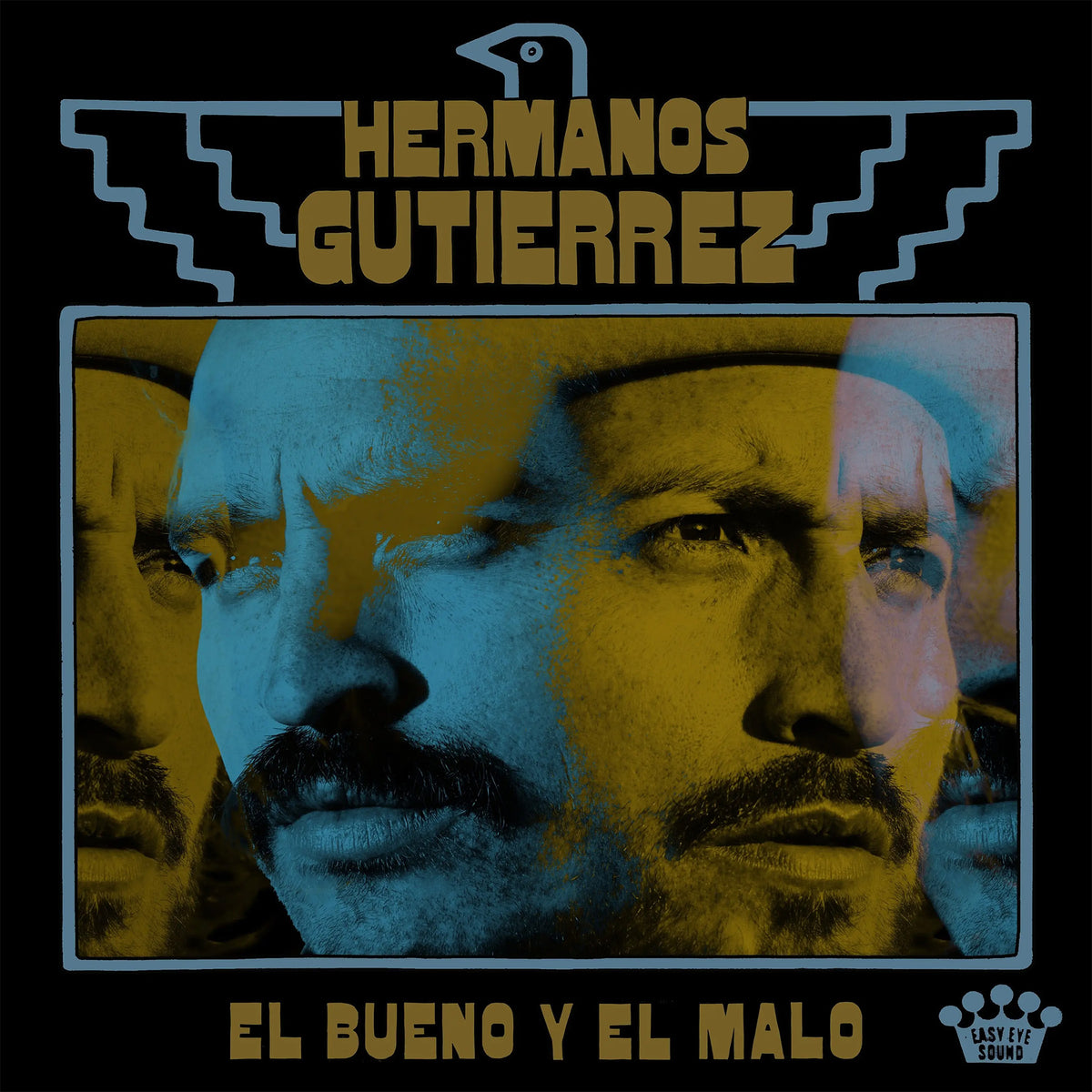 Hermanos Gutierrez - El Bueno Y El Malo album cover, black vinyl LP, cinematic instrumental guitar