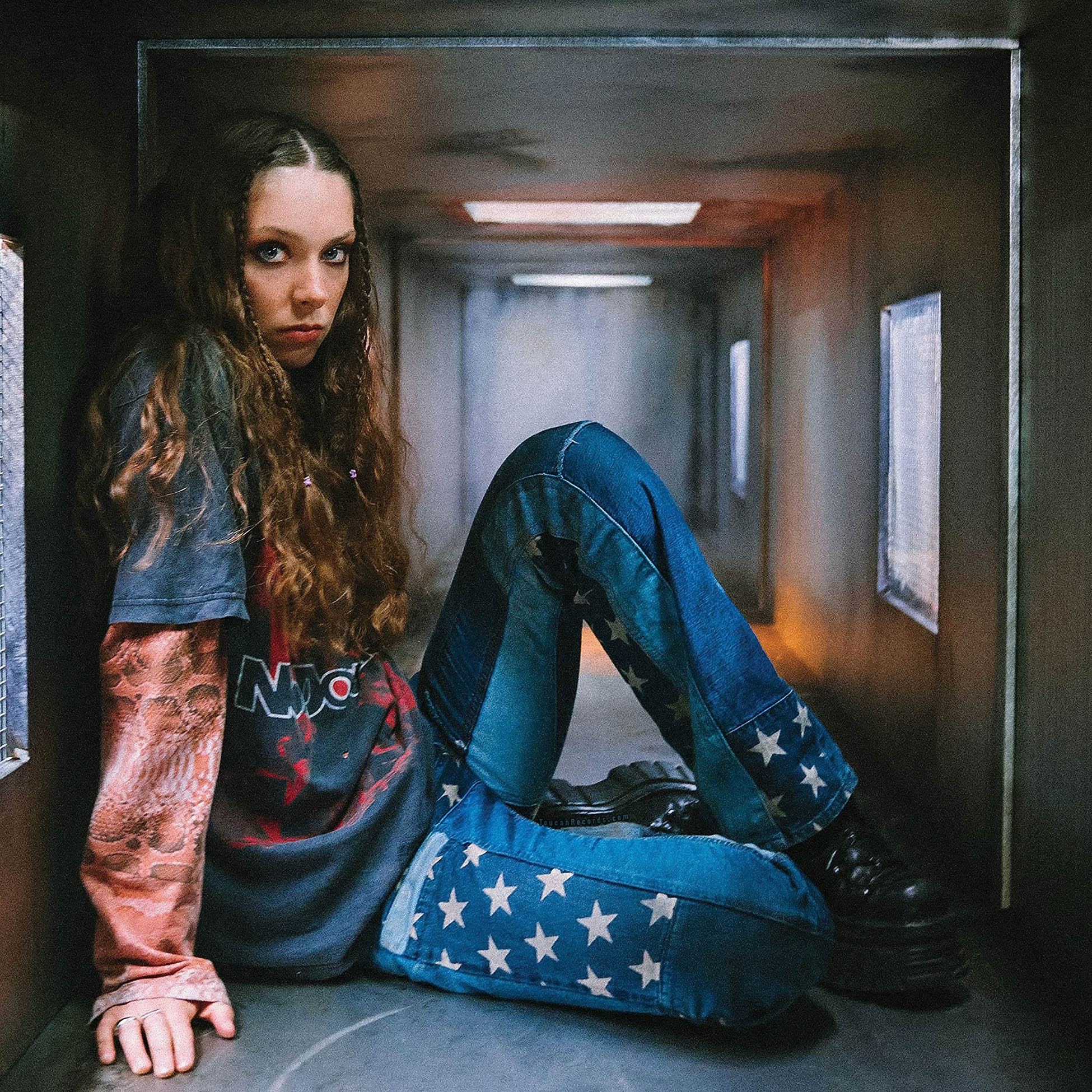 Holly Humberstone The Walls Are Way Too Thin album cover art 6-track black vinyl EP at ToucanRecords.com