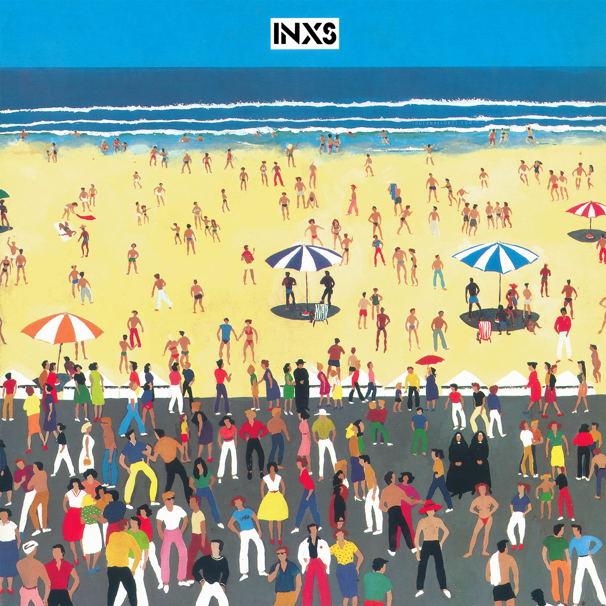 INXS INXS album cover for Rocktober Indie Exclusive limited edition Sea Blue colored vinyl LP at ToucanRecords.com