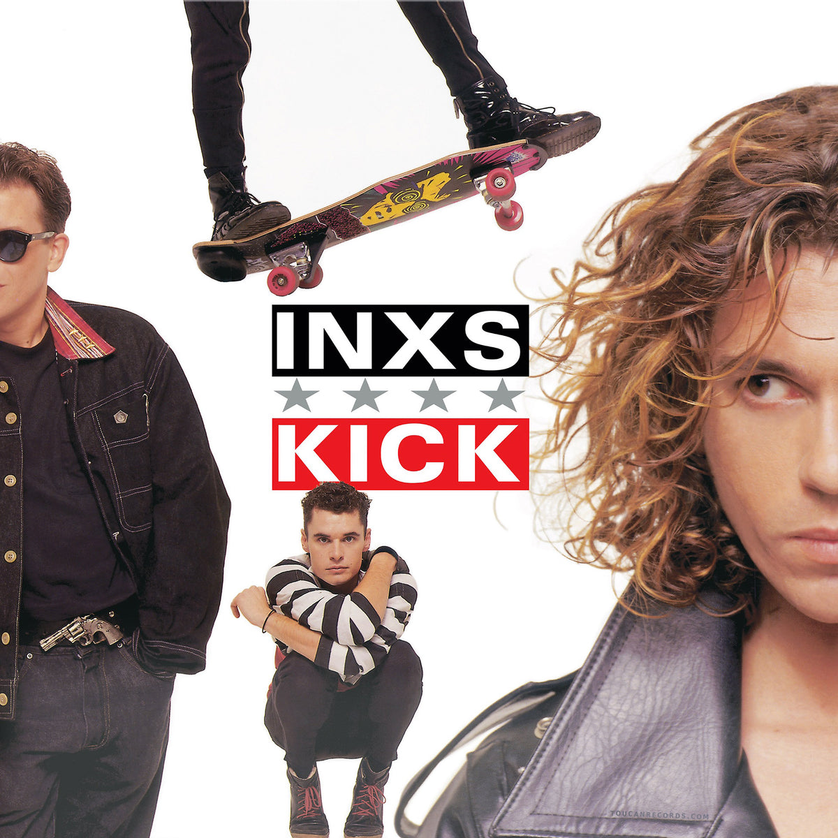 INXS Kick album cover for the limited edition Rocktober 180g vinyl LP with "Need You Tonight" at ToucanRecords.com