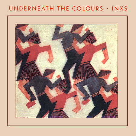 INXS Underneath the Colours album cover for Rocktober Indie Exclusive limited edition grape colored vinyl LP at ToucanRecords.com