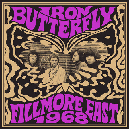 Iron Butterfly Fillmore East 1968 album cover for the Rocktober indie exclusive black vinyl LP with "In-A-Gadda-Da-Vida"