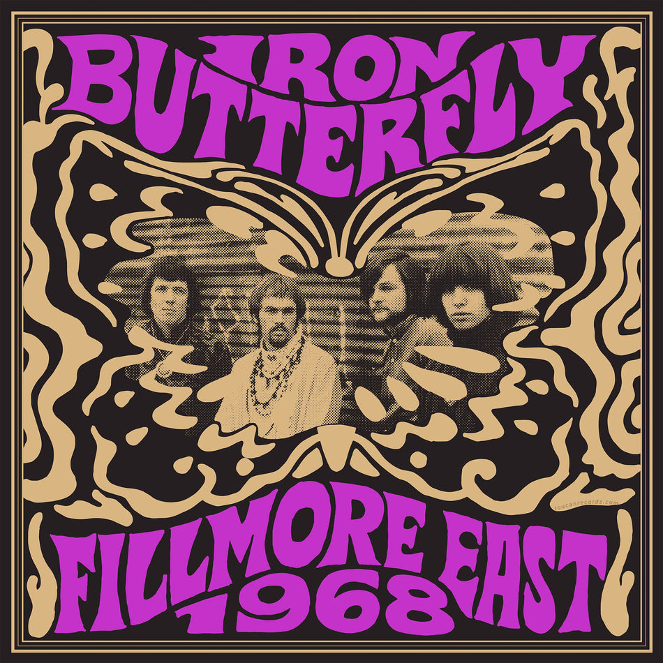 Iron Butterfly Fillmore East 1968 album cover for the Rocktober indie exclusive black vinyl LP with "In-A-Gadda-Da-Vida"