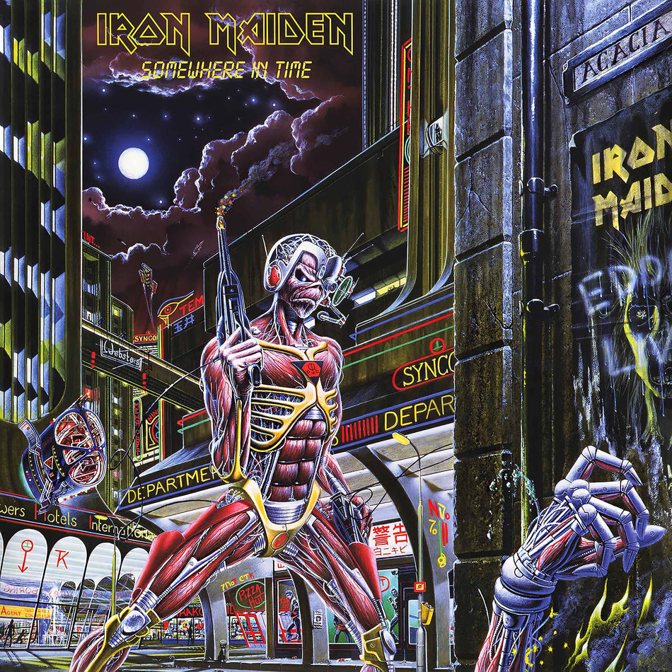 Iron Maiden, Somewhere In Time, cover, album, album art, vinyl