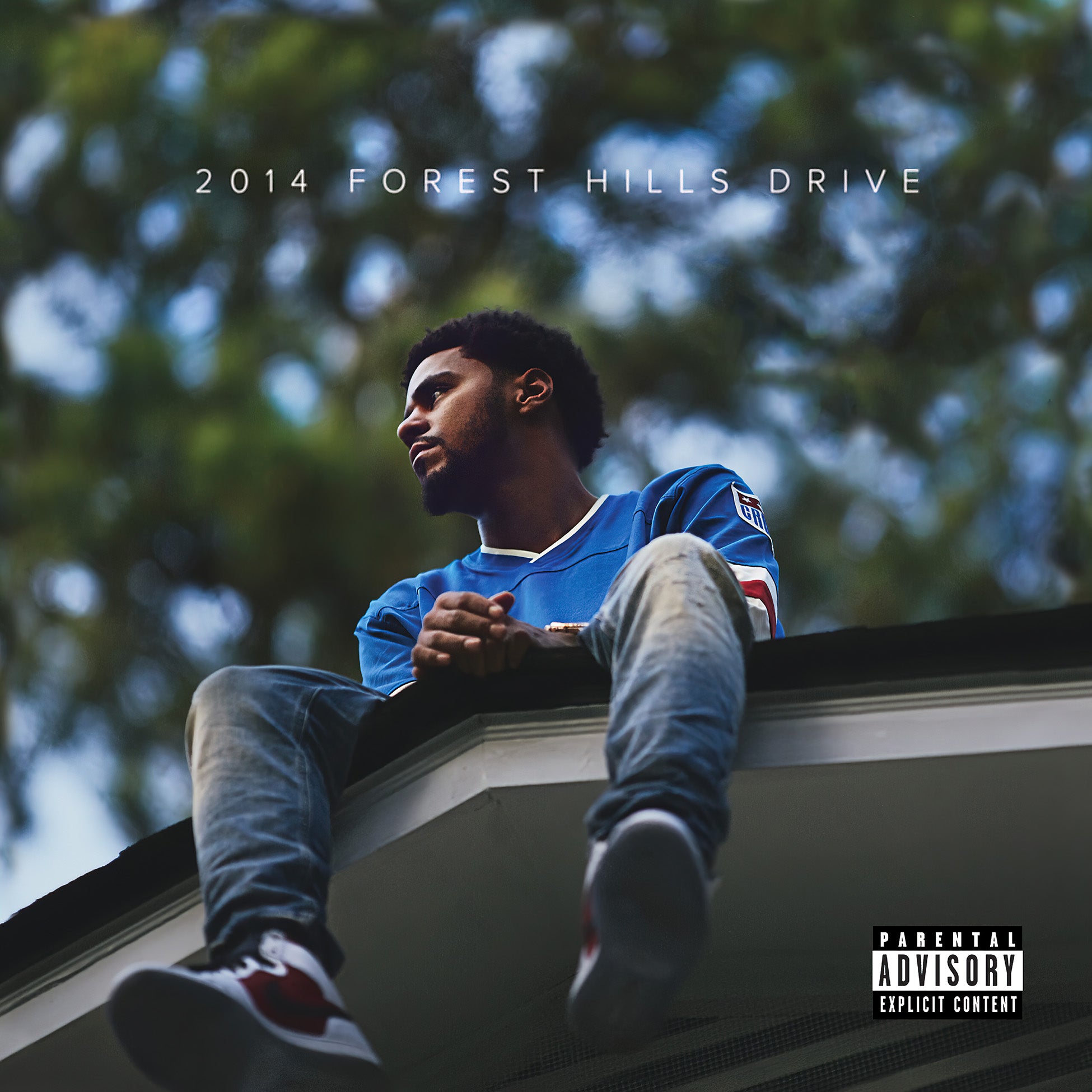 J. Cole - 2014 Forest Hills Drive album cover, black vinyl double LP with printed inner sleeves, hip hop