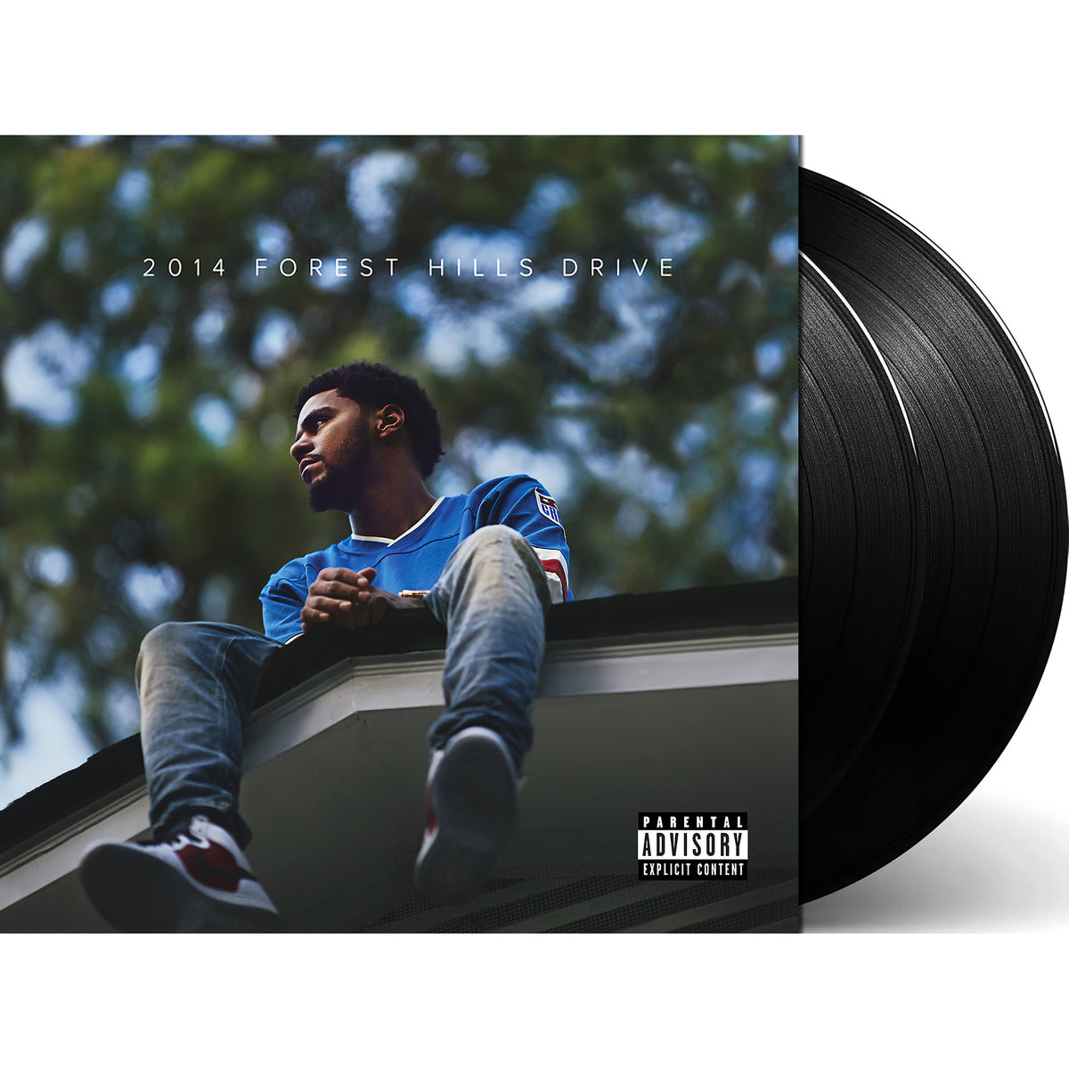 J. Cole – 2014 Forest Hills Drive packshot, double black vinyl pressing, influential rap album — available at ToucanRecords.com