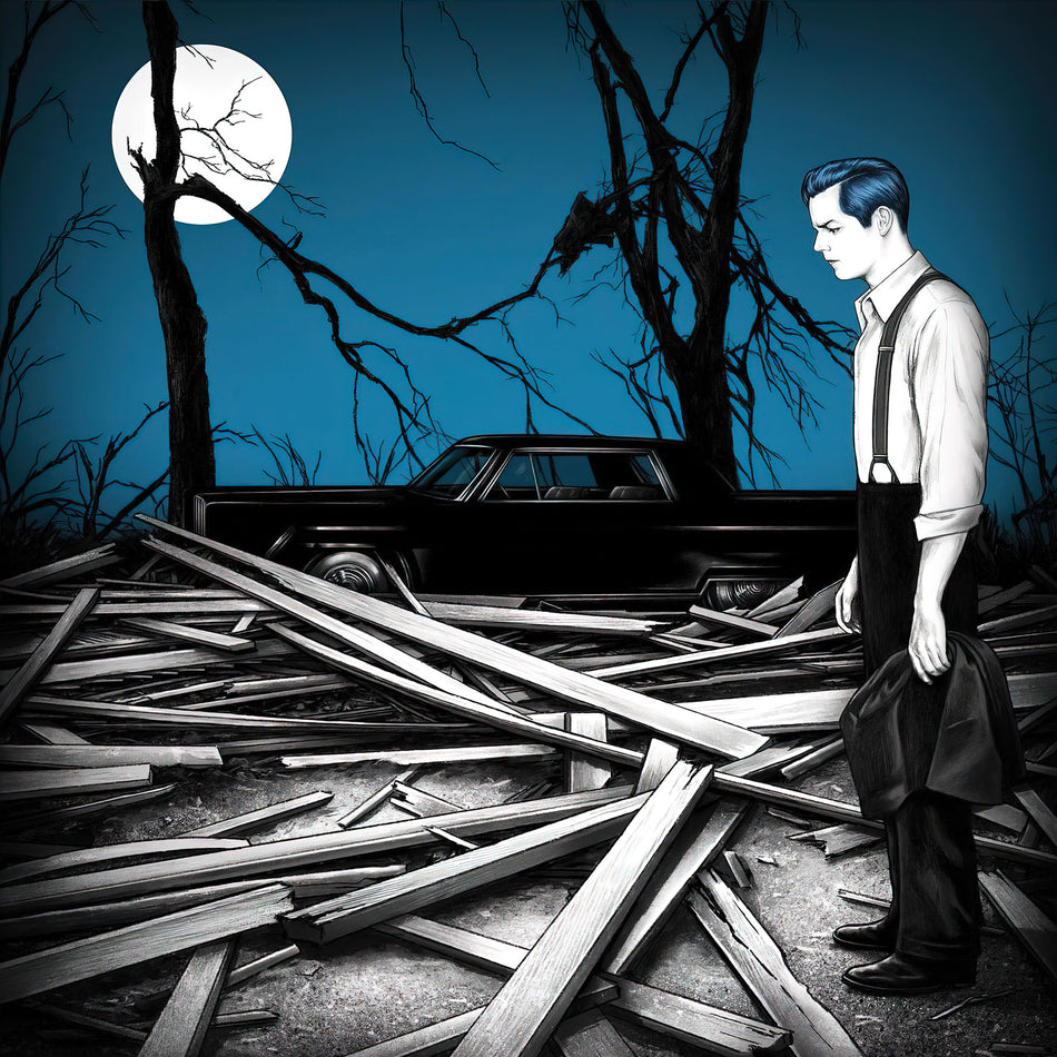 Jack White - Fear Of The Dawn album cover, indie exclusive blue vinyl, printed sleeve edition – featured at ToucanRecords.com