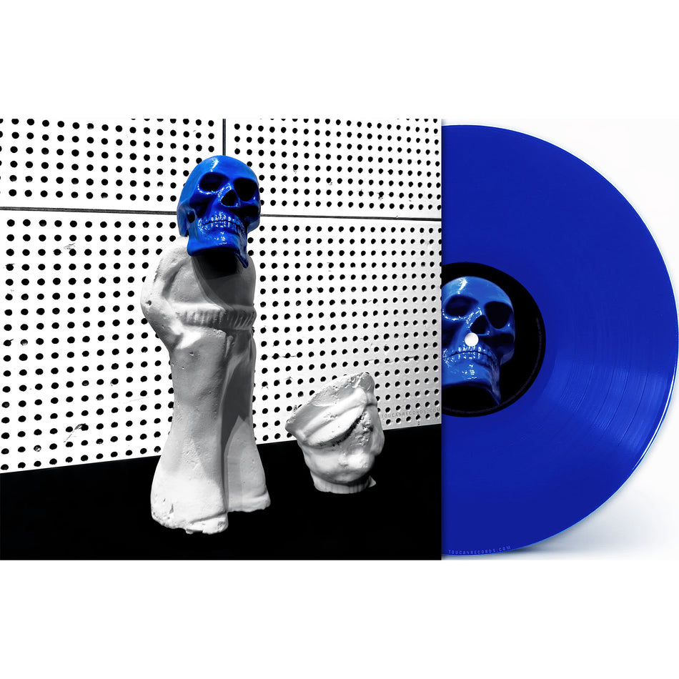 Jack White Frozen Charlotte packshot for the solid blue vinyl record available at ToucanRecords.com. A limited edition indie retail exclusive  release.