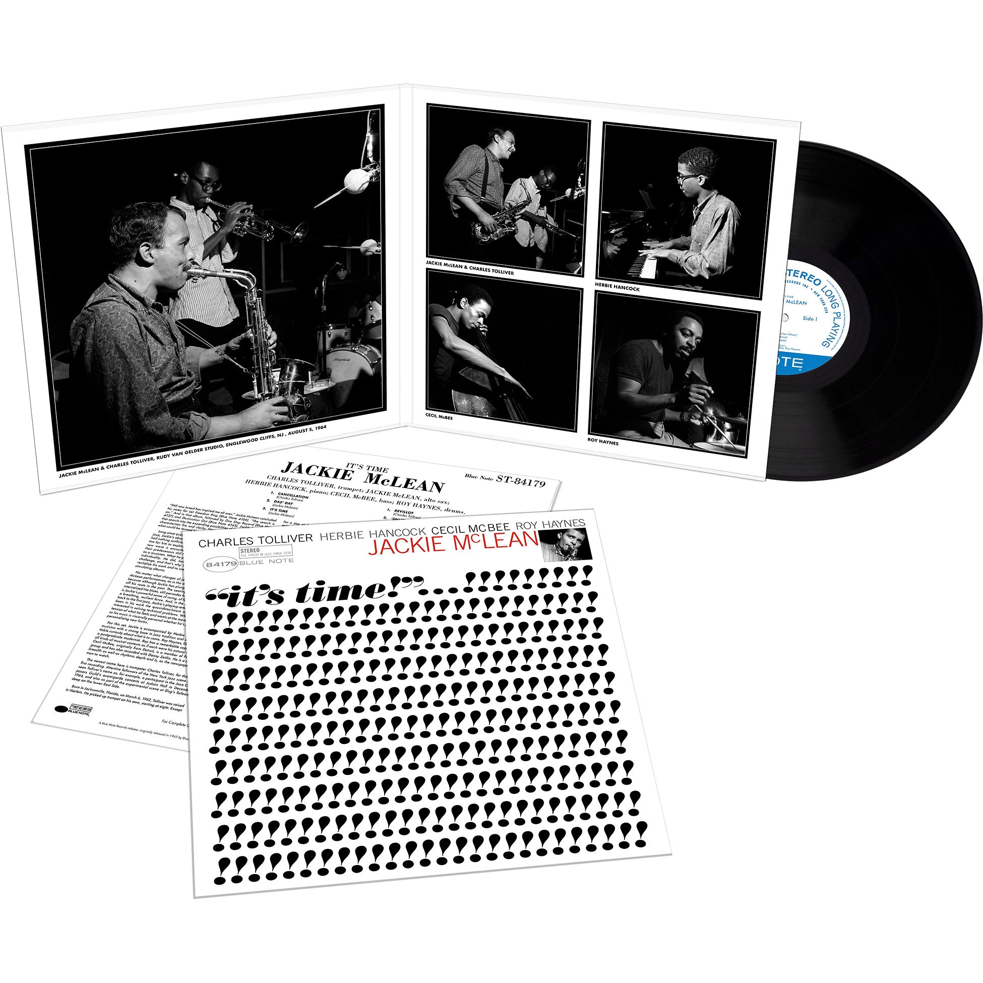 jackie mclean, it's time!, blue note, tone poet series, packshot, album cover, album art, cover, cover art, vinyl,