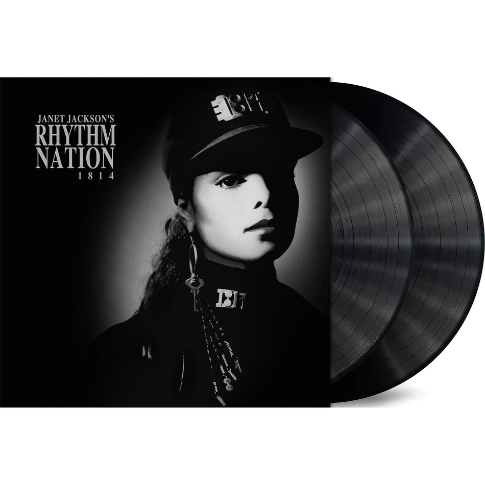 Janet Jackson Rhythm Nation 1814 vinyl packshot showing the 2LP black vinyl gatefold edition available a ToucanRecords.com