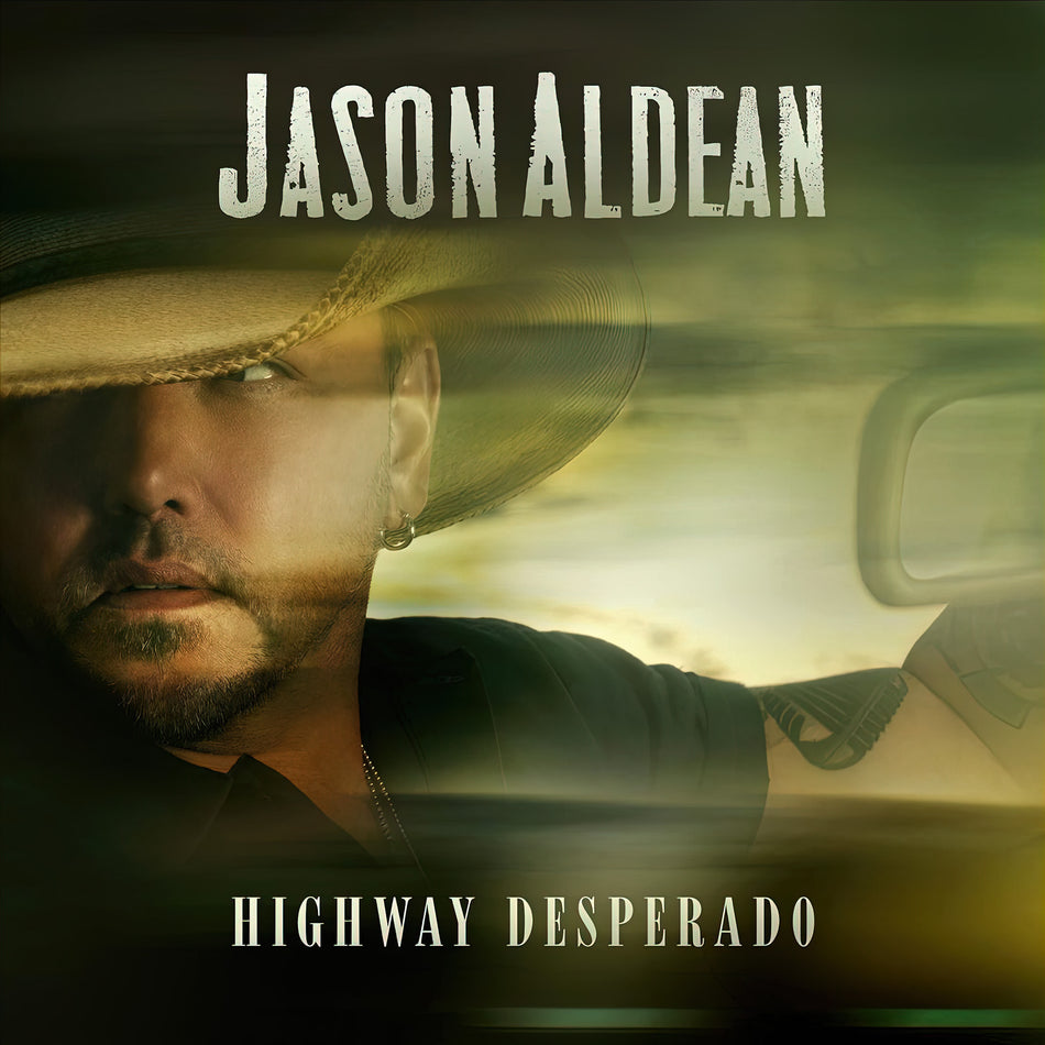 jason aldean, highway desperado, album cover, vinyl, album art, try that in a small town, cover art,