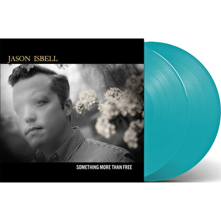 Jason Isbell - Something More Than Free packshot, 2 LP, denim blue (turquoise) vinyl pressing, modern Americana