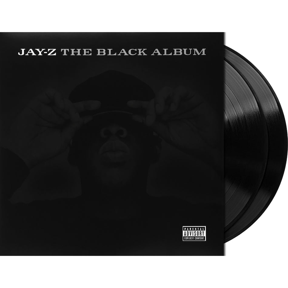 Jay-Z The Black Album vinyl packshot, double LP gatefold, 2003 gangsta rap on black vinyl