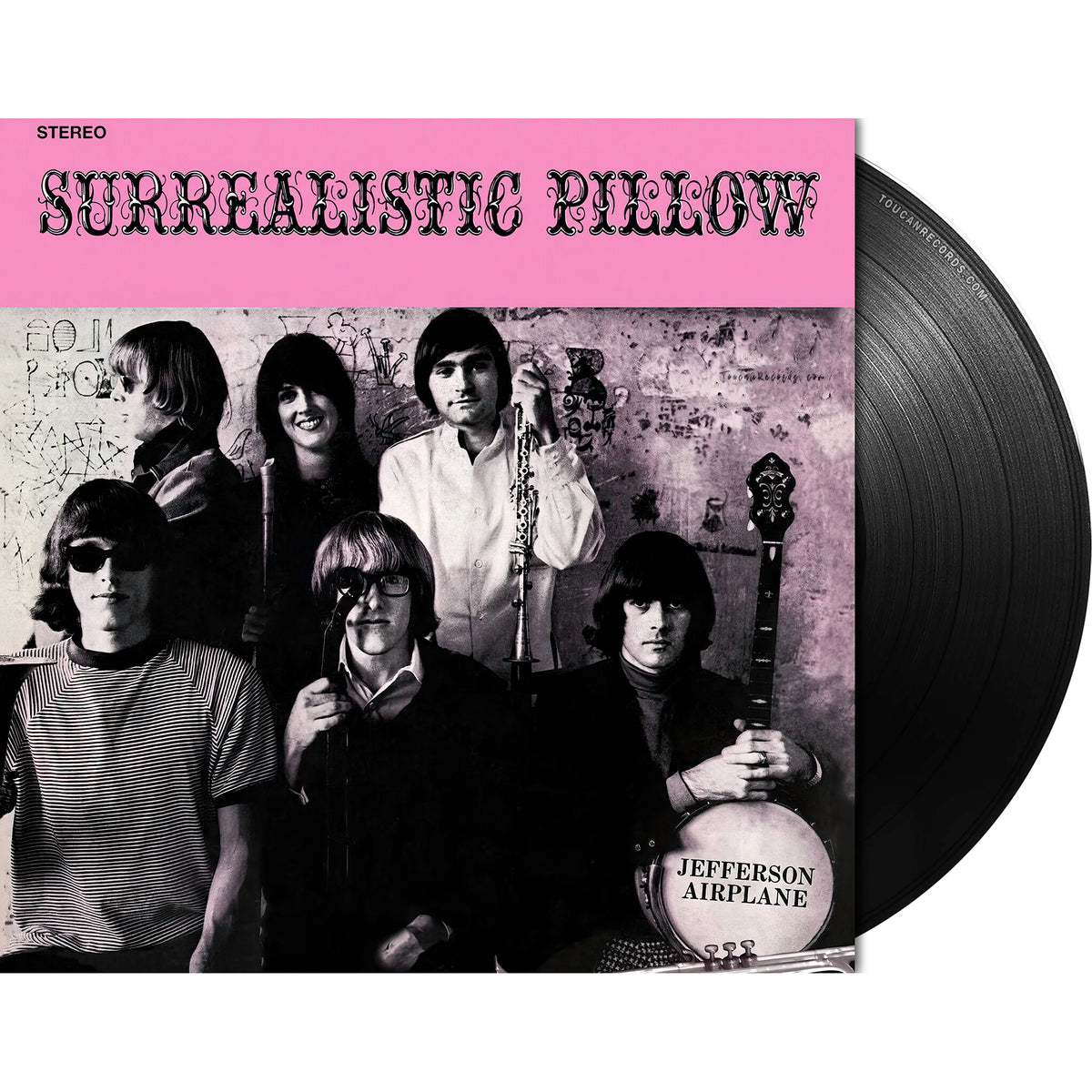 Jefferson Airplane - Surrealistic Pillow album cover, 180g black vinyl LP, remastered stereo psychedelic rock album