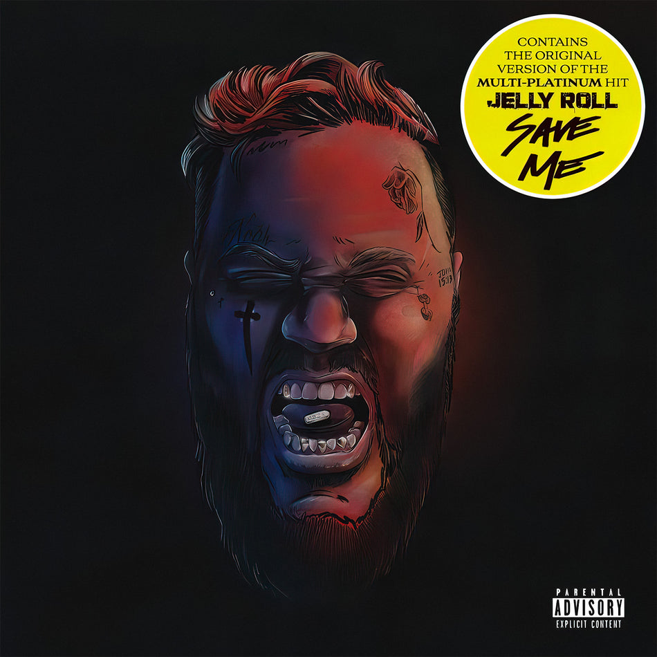 Jelly Roll - Self Medicated album cover, 2LP black vinyl gatefold edition, 18-track Southern rap release